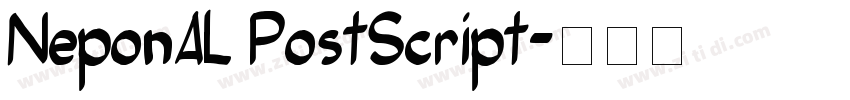 NeponAL PostScript字体转换